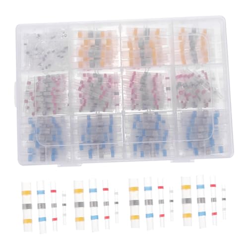 DECOMELODY 400 Stück Teiliges Schrumpfverbinder mit Selbstlötenedichtenden Stoßverbindern Wasserdichte Isolierte Elektrische Kabelverbinder mit Farbcodierung und Aufbewahrungsbox Einfach zu DECOMELODY 400 Stück Teiliges Schrumpfverbinder mit Selbstlötenedichtenden Stoßverbindern Wasserdichte Isolierte Elektrische Kabelverbinder mit Farbcodierung und Aufbewahrungsbox Einfach zu von DECOMELODY