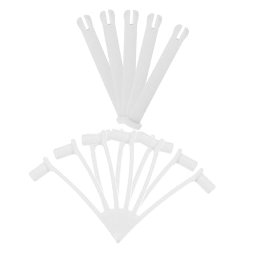 DECOMELODY 5 Sätze Pool -Latch -Set plastikenten plasur Pool-Reinigung Pool Reinigungsklammer Zubehör caakg Pool Stecker Poolroboter Befestigungsclip für Laubbesen Skimmer-Netzclips Weiß von DECOMELODY