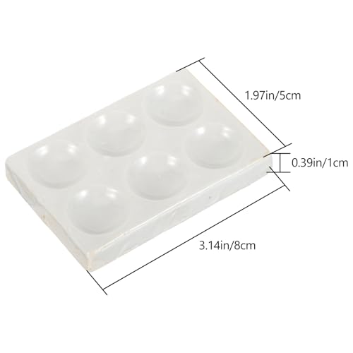 DECOMELODY 5 Stck Porzellan Reaktionsplatte mit Löchern Keramik Spot Plate für Chemische Tests und Laborversuche Kompakte Langlebige Reaktionsplatte für Experimente und von DECOMELODY