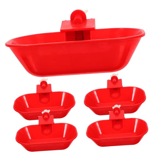 DECOMELODY 5 Stück Automatische Geflügeltränke Große Hühner Wasserschale mit Montagebohrung Wasserbehälter für Hühner Enten Gänse Truthähne Wasserspender mit Auslaufschutz DECOMELODY 5 Stück Automatische Geflügeltränke Große Hühner Wasserschale mit Montagebohrung Wasserbehälter für Hühner Enten Gänse Truthähne Wasserspender mit Auslaufschutz von DECOMELODY