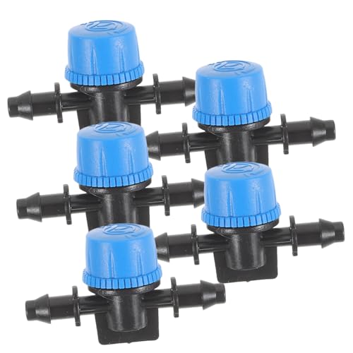 DECOMELODY 5 Stück Teiliges Abs Absperrventil für Tropfbewässerung Einstellbare Durchflussregelung Auslaufsicher Einfache Installation Geeignet für Schläuche und Aquarienpumpen DECOMELODY 5 Stück Teiliges Abs Absperrventil für Tropfbewässerung Einstellbare Durchflussregelung Auslaufsicher Einfache Installation Geeignet für Schläuche und Aquarienpumpen von DECOMELODY