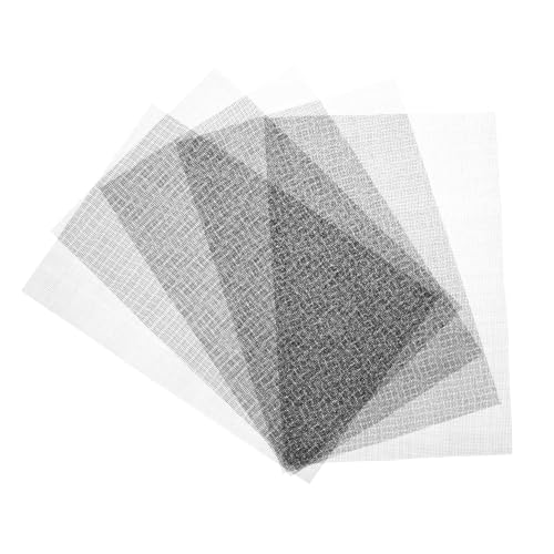 DECOMELODY 5 Stück Teiliges Edelstahl Metallnetz Drainagesieb für Blumentöpfe Feines Mesh Sieb für Pflanzenübertopf Bodengitter für Bessere Wasserzirkulation und Wurzelbelüftung Rechteckige von DECOMELODY