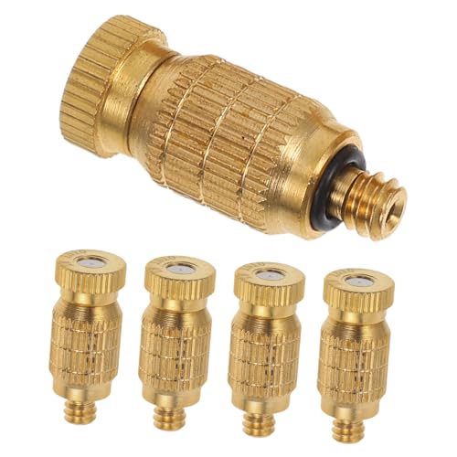 DECOMELODY 5 Stück Teiliges Hochdruck Nebeldüsen aus Kupfer Hitzebeständige Mikrosprühdüsen mit Innengewinde Korrosionsbeständige Garten Bewässerungsdüsen für Pool Jet und Hochzerstäuber DECOMELODY 5 Stück Teiliges Hochdruck Nebeldüsen aus Kupfer Hitzebeständige Mikrosprühdüsen mit Innengewinde Korrosionsbeständige Garten Bewässerungsdüsen für Pool Jet und Hochzerstäuber von DECOMELODY