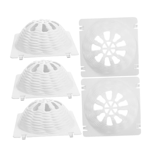 DECOMELODY 5 Stück Teiliges Kunststoff Nistkastenschutz Rostfreie Hohle Vogelnest Abdeckungen für Brut und Aufzucht Atmungsaktive Nistschalenabdeckungen für Kleine Vögel Wie Sperlinge Tauben von DECOMELODY