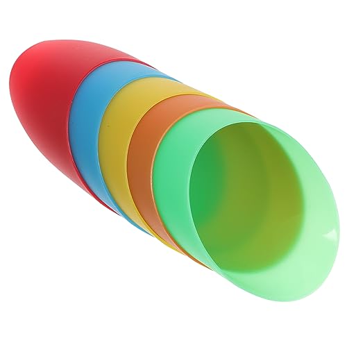 DECOMELODY 5 Stück Teiliges Plastik Lampenschirm für Deckenleuchten Hufeisenförmiger Lampenschirm mit Regenbogen Design für Schlafzimmer Büro DECOMELODY 5 Stück Teiliges Plastik Lampenschirm für Deckenleuchten Hufeisenförmiger Lampenschirm mit Regenbogen Design für Schlafzimmer Büro von DECOMELODY