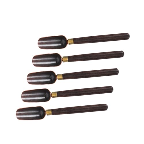 DECOMELODY 5 Stück Teiliges Tragbarer Schwarzer Teelöffel mit Kupferdetails Dekorative Teeschaufeln für Losen Tee Tee zubehör für Zuhause und Teezeremonie DECOMELODY 5 Stück Teiliges Tragbarer Schwarzer Teelöffel mit Kupferdetails Dekorative Teeschaufeln für Losen Tee Tee zubehör für Zuhause und Teezeremonie von DECOMELODY