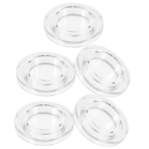 DECOMELODY 5 Stück Transparente Schirmlochringe für Terrassentische Schmutzabweisend Einfache Anbringung Schutz für Sonnenschirmloch für Garten Terrasse Poolbereich von DECOMELODY