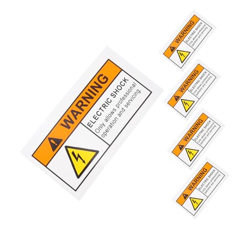 DECOMELODY 5stücke Achtung Aufkleber Für Stromschläge Hochspannung Warnschild Sicherheitserinnerung Aufkleber Für Schaltkästen Widerstandsfähige Warnaufkleber DECOMELODY 5stücke Achtung Aufkleber Für Stromschläge Hochspannung Warnschild Sicherheitserinnerung Aufkleber Für Schaltkästen Widerstandsfähige Warnaufkleber von DECOMELODY