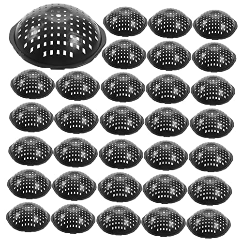 DECOMELODY 50 Stück Abstandshalter für Blumentöpfe Terrakotta breiter, Flacher Blumentopf Pflanztopf-Drainage Pflanztopf-Unterlage Bonsai-Schlagloch-Maschenunterlage Pflanzloch-Netzpolster von DECOMELODY
