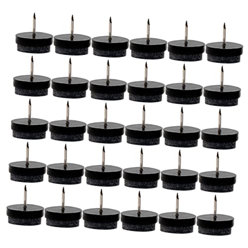 DECOMELODY 50 Stück Möbelbodenschutz Filzgleiter Stuhlbeinschoner Schwarz rutschfest Geräuschdämpfend Kratzfest Geeignet für Holzstühle Tische Schränke Stabile Polsterung von DECOMELODY