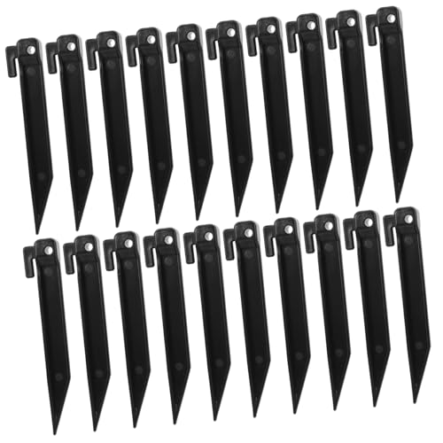 DECOMELODY 50 Stück Teiliges Stabile Kunststoff Zeltheringe für Harten Boden Wetterfeste Befestigungsnägel für Rasenmäher Zelt und Outdoor Einfach zu Montierende Erdanker für Garten und von DECOMELODY