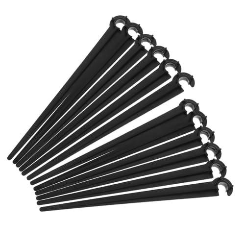 DECOMELODY 50 Stück Tropfbewässerung Erdspieße Abs Gartenbewässerung Halterung Bewässerungssystem Zubehör für Garten Gewächshaus und Gemüsebeet Einfache von DECOMELODY