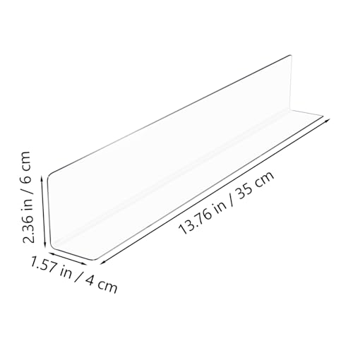 DECOMELODY 6 Stück Förmige Transparente Regaltrenner aus Kunststoff Stabile und Einfache Installation Vielseitig für Supermarktregale Schranksysteme und Warenorganisation ohne Magnet DECOMELODY 6 Stück Förmige Transparente Regaltrenner aus Kunststoff Stabile und Einfache Installation Vielseitig für Supermarktregale Schranksysteme und Warenorganisation ohne Magnet von DECOMELODY