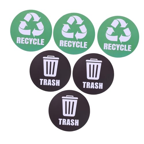 DECOMELODY 6 Stück Große Recycling Aufkleber für Mülleimer Wetterfeste Mülltrennungsetiketten für Zuhause Büro Hotels und Fitnessstudios Fördert Effiziente Abfalltrennung DECOMELODY 6 Stück Große Recycling Aufkleber für Mülleimer Wetterfeste Mülltrennungsetiketten für Zuhause Büro Hotels und Fitnessstudios Fördert Effiziente Abfalltrennung von DECOMELODY