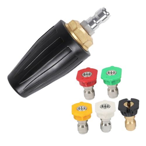 DECOMELODY 6 Stück Hochdruckreiniger Turbodüse Rotierende Aluminium Turbine Nozzles Kompatibel mit Anschluss für Beton Auto Gartenreinigung DECOMELODY 6 Stück Hochdruckreiniger Turbodüse Rotierende Aluminium Turbine Nozzles Kompatibel mit Anschluss für Beton Auto Gartenreinigung von DECOMELODY