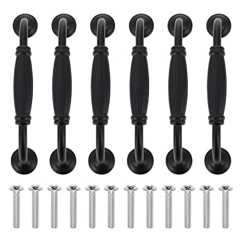 DECOMELODY 6 Stück Moderne Schwarze Möbelgriffe Aluminiumlegierung für Schränke Lochabstand Elegantes Design für Küche Schlafzimmer und Büro DECOMELODY 6 Stück Moderne Schwarze Möbelgriffe Aluminiumlegierung für Schränke Lochabstand Elegantes Design für Küche Schlafzimmer und Büro von DECOMELODY
