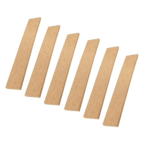 DECOMELODY 6 Stück Selbstklebende Korkstreifen Rahmenlos Memo Board Streifen für Büro Pinnwand Einfache Montage Glatten Wänden Flexibel Verschiebbar Multifunktional für Notizen Fotos Karten von DECOMELODY