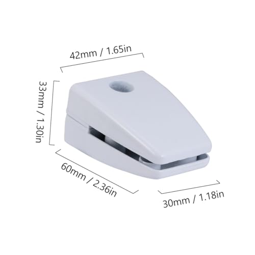 DECOMELODY 6 Stück Teiliges Aluminiumlegierung Glasbefestigungsclips mit Dichtungsschutz Verstellbare Trennwandklammern für Schreibtischglasplatten Sanft Gerundete Kanten Satinierte von DECOMELODY