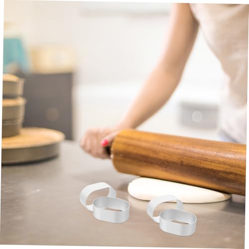 DECOMELODY 6 Stück Teiliges Aluminiumlegierungs backform Halbfesten Käsekuchen Ovaler Mousse ring Antihaftbeschichtet Formstabil Einfach zu Entformen für Zuhause Profibäckerei von DECOMELODY