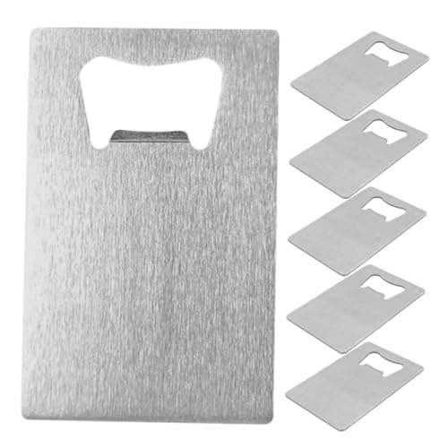 DECOMELODY 6 Stück Teiliges Edelstahl Flaschenöffner in Kreditkartenform Schlank und Tragbar Ergonomisch Gestaltet Widerstandsfähig für Partys Familienfeiern Praktisch für Bier DECOMELODY 6 Stück Teiliges Edelstahl Flaschenöffner in Kreditkartenform Schlank und Tragbar Ergonomisch Gestaltet Widerstandsfähig für Partys Familienfeiern Praktisch für Bier von DECOMELODY