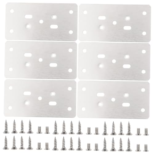 DECOMELODY 6 Stück Teiliges Schrank Reparaturplatten Türscharnier Reparaturplatte mit Schrauben für Möbel und Küchenschränke Langlebig und Installieren DECOMELODY 6 Stück Teiliges Schrank Reparaturplatten Türscharnier Reparaturplatte mit Schrauben für Möbel und Küchenschränke Langlebig und Installieren von DECOMELODY