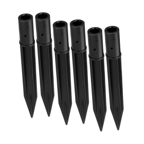 DECOMELODY 6 Stück Teiliges Solar Erdspieße aus Robustem Abs Wetterfest Zulaufend für Einfache Montage Kompatibel mit Solar Gartenlampen für Rasen Schlamm und Wegbeleuchtung im Außenbereich von DECOMELODY