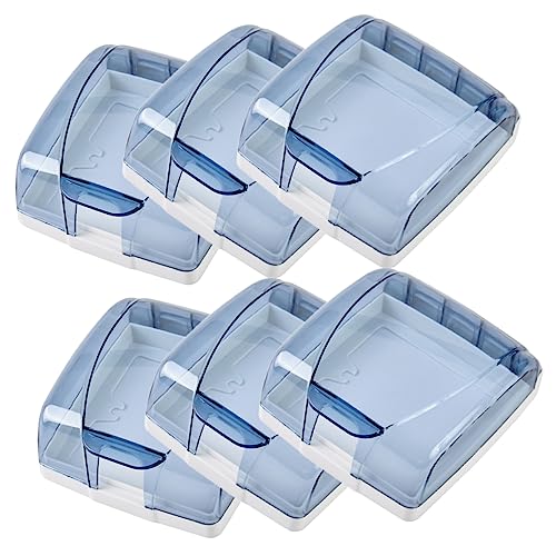 DECOMELODY 6 Stück Teiliges Wasserdichtes Steckdosenabdeckung für Badezimmer Transparente Schutzabdeckung für Einzelsteckdosen für Küche Garten und Garage Einfache Installation ohne Bohren DECOMELODY 6 Stück Teiliges Wasserdichtes Steckdosenabdeckung für Badezimmer Transparente Schutzabdeckung für Einzelsteckdosen für Küche Garten und Garage Einfache Installation ohne Bohren von DECOMELODY