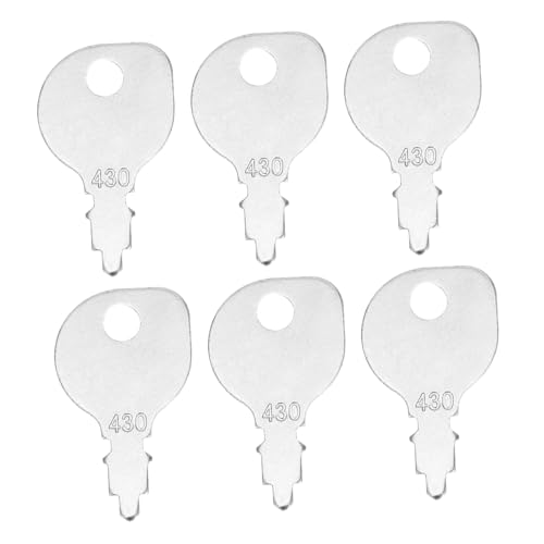 DECOMELODY 6 Stück Teiliges Zündschlüssel für Rasenmäher Kompakte Langlebige Ersatzschlüssel Kompatibel mit Kubota Landwirtschaftlicher Traktor Schlüssel Einsetzbar für Verschiedene Modelle von DECOMELODY