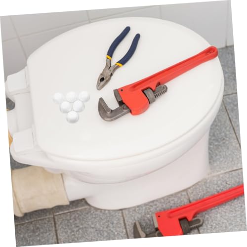 DECOMELODY 6 Stück Toilettenschrauben Abdeckkappen mit Unterlegscheiben Wc befestigung Abdeckkappen aus Robustem Abs Kunststoff Verschleißfest Einfache Montage Passend für Toiletten von DECOMELODY