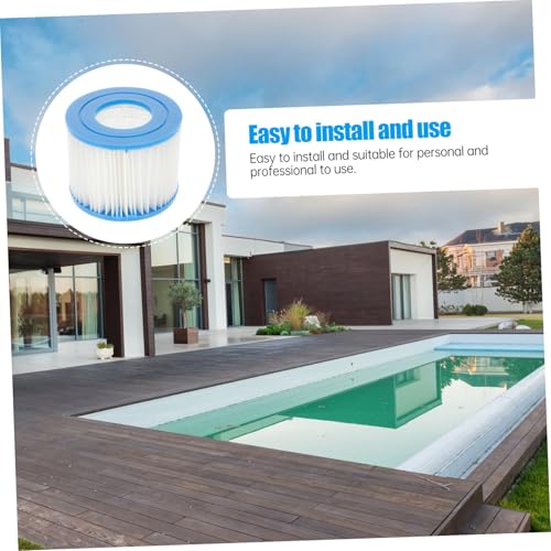 DECOMELODY 6 Stück Vi Poolfilter Ersatzkartuschen für Schwimmbad Spa Filterpumpe Effizienter Wasserfilter gegen Haare Sand Einfache Installation Kompatibel mit Sandfilteranlagen von DECOMELODY