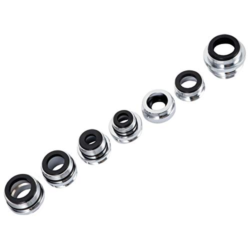DECOMELODY 7 Stück Teiliges Garten Wasserhahn Adapter Set Flexible Verbindung für Schlauch Sprüher und Wasserfilter Langlebig Rostbeständig für Verschiedene Wasserhähne DECOMELODY 7 Stück Teiliges Garten Wasserhahn Adapter Set Flexible Verbindung für Schlauch Sprüher und Wasserfilter Langlebig Rostbeständig für Verschiedene Wasserhähne von DECOMELODY
