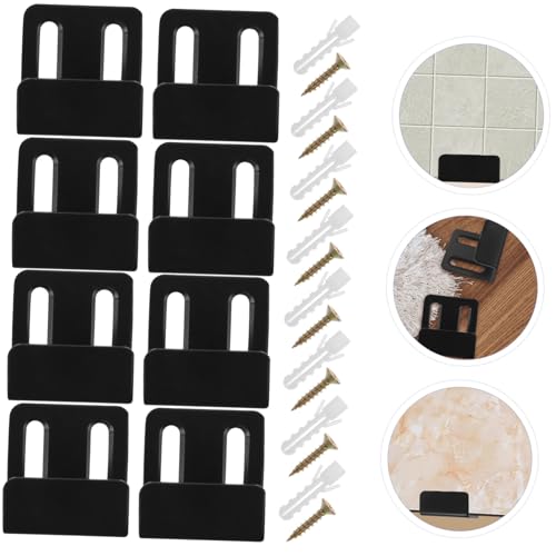 DECOMELODY 8 Sätze Teiliges Fliesenhalter Verstärktem Edelstahl Verstellbare für Wandmontage Robuste Tragfähigkeit für Kacheln Marmor und Holz Einfache Installation ohne Bohren Langlebiger von DECOMELODY