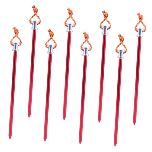 DECOMELODY 8 Stück Teiliges Aluminiumlegierung Zeltheringe mit Seil Leichte Robuste Zeltanker für Outdoor Camping Geeignet für Nasse und Harte Böden Einfach zu Bedienen und Tragbar DECOMELODY 8 Stück Teiliges Aluminiumlegierung Zeltheringe mit Seil Leichte Robuste Zeltanker für Outdoor Camping Geeignet für Nasse und Harte Böden Einfach zu Bedienen und Tragbar von DECOMELODY