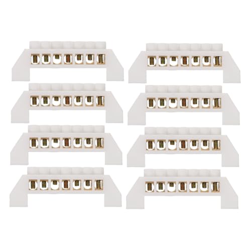 DECOMELODY 8 Stück Teiliges Kupfer Power Bus Bar Fach Klemmleiste mit Schraubanschluss Hochleitfähiger Verteilerblock für Auto Boot und Elektroverteilung DECOMELODY 8 Stück Teiliges Kupfer Power Bus Bar Fach Klemmleiste mit Schraubanschluss Hochleitfähiger Verteilerblock für Auto Boot und Elektroverteilung von DECOMELODY