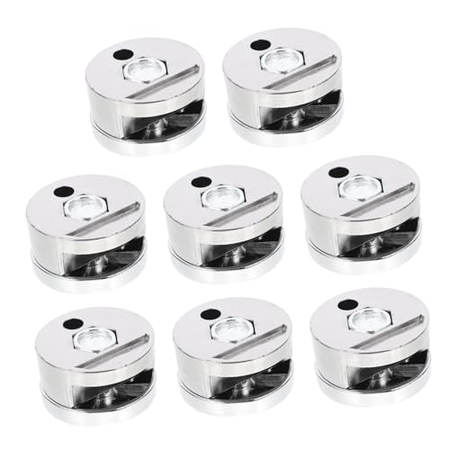 DECOMELODY 8 Stück Teiliges Runde Spiegelhalter Clips mit Schrauben Stabile Glas Halterungen aus Robustem Material Einfache Montage Vielseitig Einsetzbar für Wandspiegel und Schwere DECOMELODY 8 Stück Teiliges Runde Spiegelhalter Clips mit Schrauben Stabile Glas Halterungen aus Robustem Material Einfache Montage Vielseitig Einsetzbar für Wandspiegel und Schwere von DECOMELODY