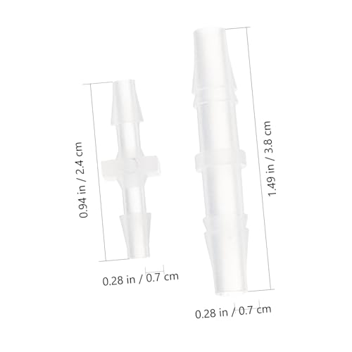 DECOMELODY 8 Stück Teiliges Schlauchverbinder Reparaturset aus Kunststoff Gerader Schlauchadapter mit Rückhaken Leichter Kompakter Wasseranschluss für Gleichmäßigen Durchfluss Geeignet für von DECOMELODY