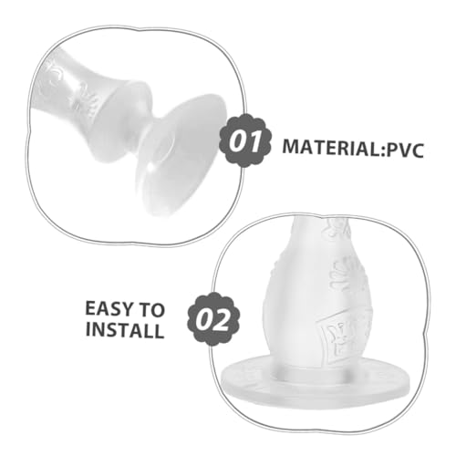 DECOMELODY 8 Stück Teiliges Transparentes Türstopper mit Stark Haftender Bohrfreier Selbstklebefunktion Geräuschdämpfend und Stoßabsorbierend für Schlafzimmer Küche Kinderzimmer Schont Wände von DECOMELODY