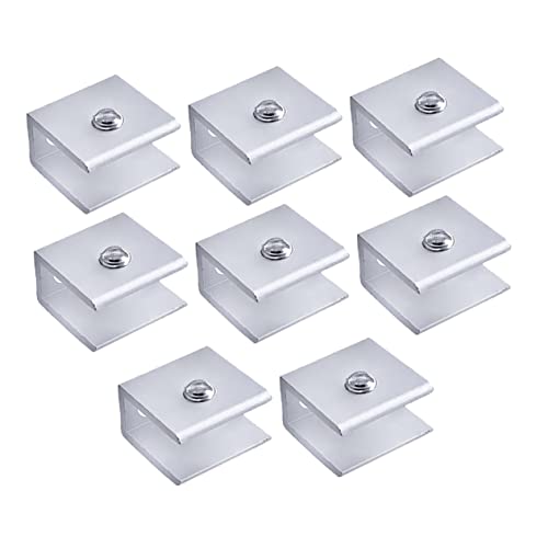 DECOMELODY 8 Stück Teiliges Verstellbare Glasclip Halterungen Robuste und Langlebige Klemmen für Glasregale für Zuhause Büro und Schule Einfache Installation und Verwendung und DECOMELODY 8 Stück Teiliges Verstellbare Glasclip Halterungen Robuste und Langlebige Klemmen für Glasregale für Zuhause Büro und Schule Einfache Installation und Verwendung und von DECOMELODY