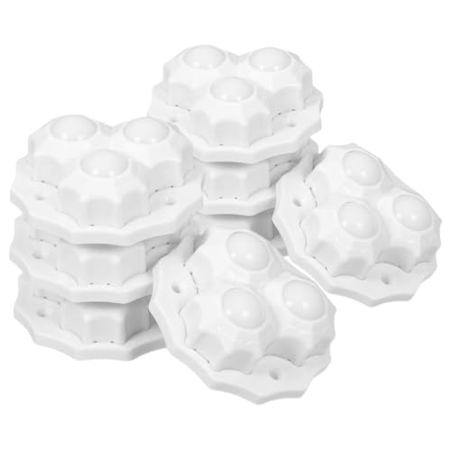 DECOMELODY 8stücke Mini-lenkrollen Zum Aufkleben Weiß Für Möbel Und Küchengeräte Selbstklebende Schwenkräder Mit Schneeflockenmuster Bodenschutz DECOMELODY 8stücke Mini-lenkrollen Zum Aufkleben Weiß Für Möbel Und Küchengeräte Selbstklebende Schwenkräder Mit Schneeflockenmuster Bodenschutz von DECOMELODY