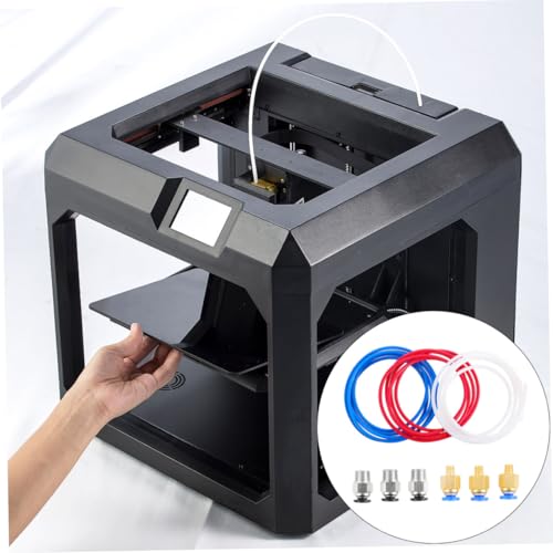 DECOMELODY 9 Stück Teiliges Drucker Zubehör Ptfe Schlauch Kupfer Verbinder Hitzebeständig Einfach zu Montieren für Filament Transfer von DECOMELODY