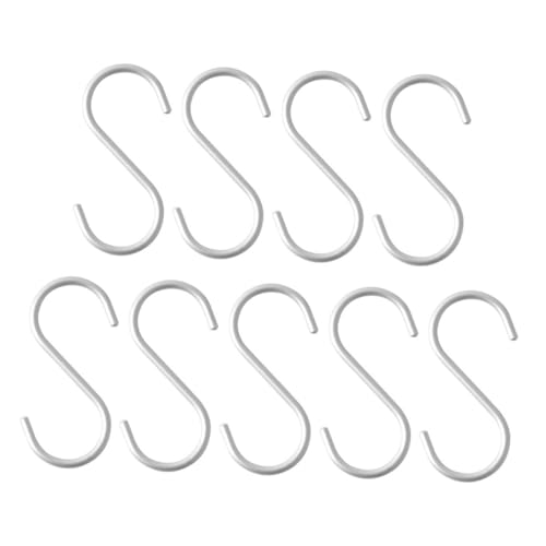 DECOMELODY 9 Stück Teiliges S haken aus Robuste Metall Haken für Küche Vielseitig Einsetzbar Platzsparend Hohe Tragkraft für Handtücher Kleidung Taschen Einfach zu Montieren von DECOMELODY