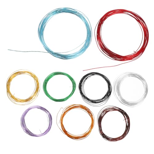 DECOMELODY 9Roll Anodisierter Aluminium-draht Bonsai Trainingsdraht für Pflanzen Baumformung Gartenarbeit Langlebig Flexibel Vielseitig für Bonsai-Gestaltung von DECOMELODY