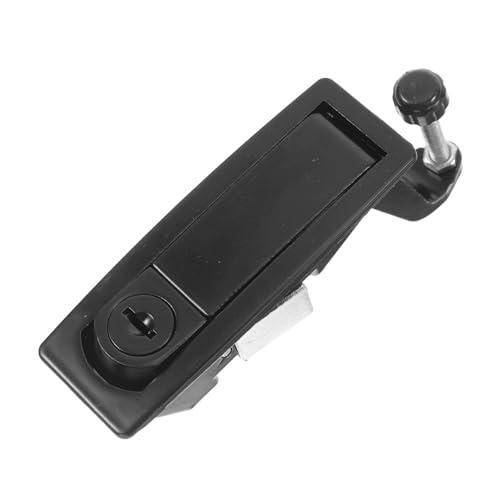 DECOMELODY Alloy Elektrisches Schranktürschloss Schwarz Einfach zu Installierendes Elektrisches Gehäuseschloss für Verteiler und Maschinenboxen Vielseitig Einsetzbar Hohe Zuverlässigkeit und von DECOMELODY