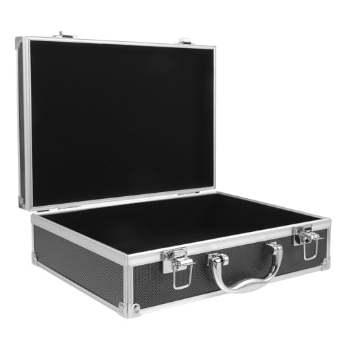 DECOMELODY Aluminium Aufbewahrungsbox Klein Leicht Tragbar Kratzfest Kompakt mit Innenorganisation für Outdoor und Reise Robuste Aufbewahrungsbox von DECOMELODY