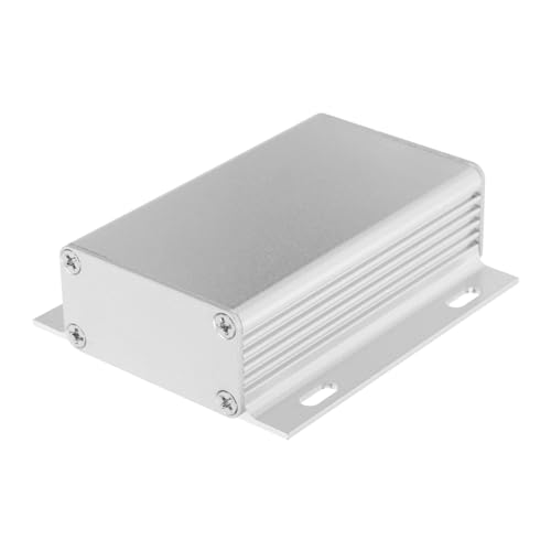 DECOMELODY Aluminium Projektbox Robustes Gehäuse Elektronikgehäuse Außeneinsatz Langlebig Leichte Montage Stilvolles Metallgehäuse für Elektronische Geräte von DECOMELODY