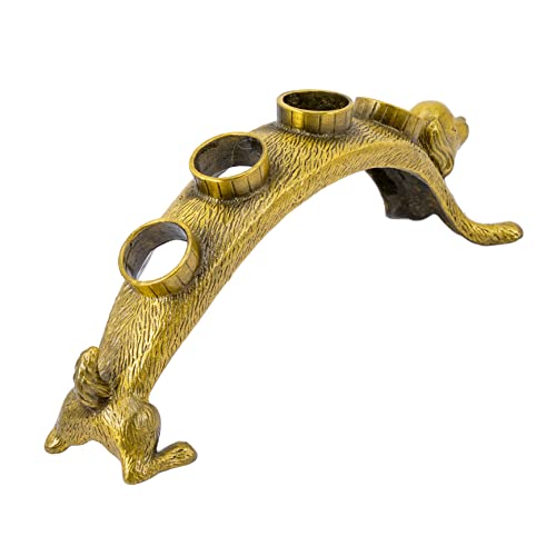 DECOMELODY Antiker Weinflaschenverschlusshalter aus Zinklegierung Tierförmiger Flaschenverschlussständer Dekorativer Weinflaschenhalter für Küche Esszimmer und Bar Stabile Weinverschluss von DECOMELODY