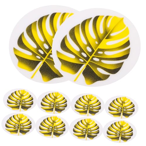 DECOMELODY Antirutsch Badewannenaufkleber Teilig Gelbe Blattform rutschfest Selbstklebend Peva Badewannen Sticker für Badezimmer und Boden Sicherheitsfolie von DECOMELODY