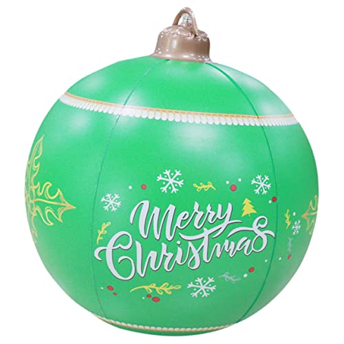 DECOMELODY Aufblasbare Weihnachtskugel Grün Große Outdoor Weihnachtsdekoration für Garten Terrasse Festliche Weihnachtsdeko Holiday Inflatables DECOMELODY Aufblasbare Weihnachtskugel Grün Große Outdoor Weihnachtsdekoration für Garten Terrasse Festliche Weihnachtsdeko Holiday Inflatables von DECOMELODY