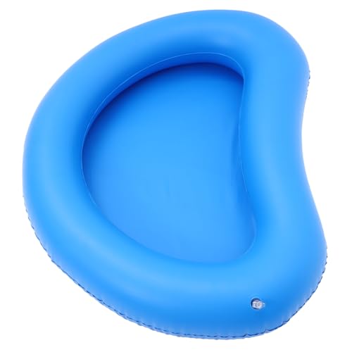DECOMELODY Aufblasbares Tragbares Fußbad PVC für Poolzugang Leicht Aufblasbar Schmutzabweisend für Camping und Poolpflege Blau zum Fußwaschen und Einweichen von DECOMELODY
