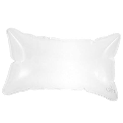 DECOMELODY Aufblasbares Transparentes Sofakissen Verstellbares Outdoor Pillow Insert Leichtes Reise Kissen für Camping Büro und Zuhause Einsetzbar Praktische Luftventil Höhenregulierung von DECOMELODY
